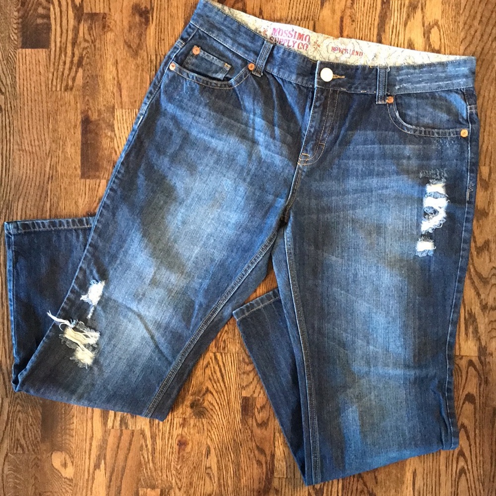 Mossimo Supply Co. Distressed BOYFRIEND Jeans